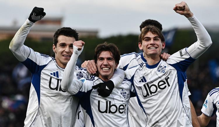 Imagen de Máximo Perrone anotó un golazo en la categórica victoria de Como ante Pisa
