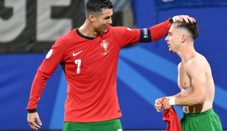 Imagen de Portugal celebró en el último suspiro en su debut en la Eurocopa