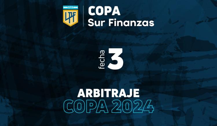 Imagen de Se designaron los árbitros de la fecha 3 de la Copa de la Liga