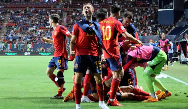 Imagen de España, finalista de la Nations League tras vencer a Italia