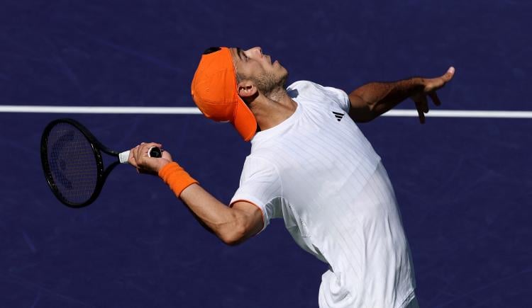 Imagen de Nole alcanzó para el duelo ante Djokovic: Fran Cerúndolo, eliminado en Indian Wells