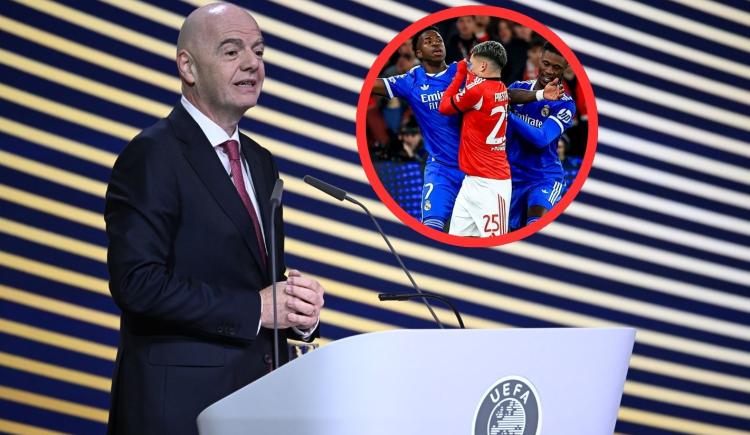 Imagen de El mensaje de Gianni Infantino tras el incidente entre Prestianni y Vinicius Jr.