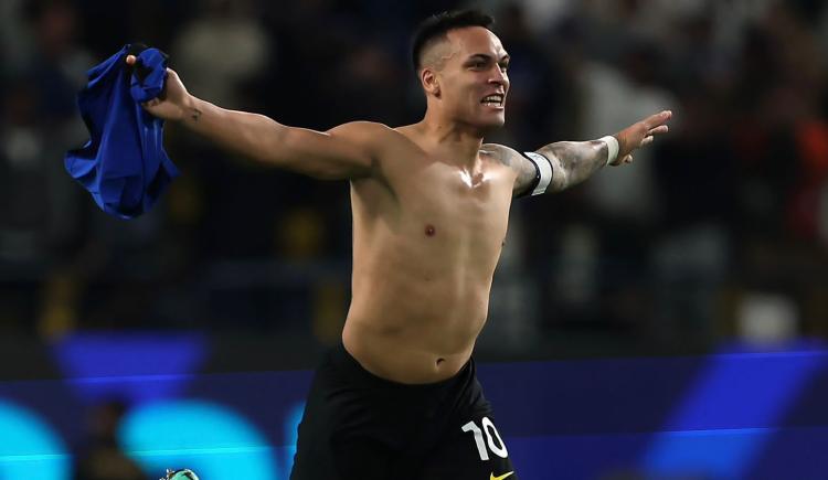 Imagen de Héroe y goleador: Lautaro Martínez le dio la Supercopa a Inter
