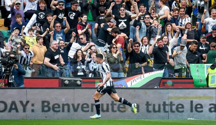 Imagen de Nehuen Pérez convirtió en la goleada de Udinese