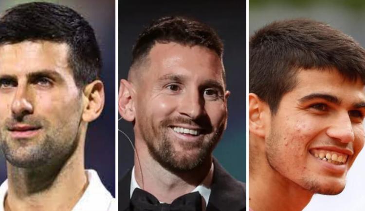 Imagen de Los mejores tenistas del mundo, rendidos ante Messi