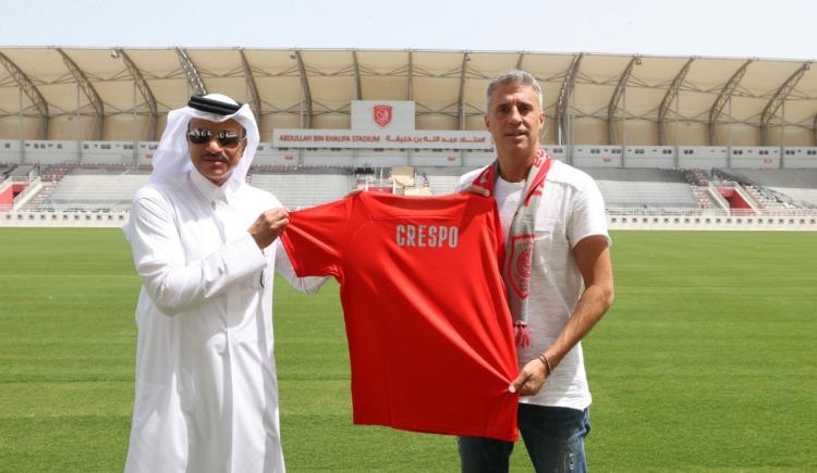 Imagen de Crespo fue presentado en su nuevo equipo de Qatar