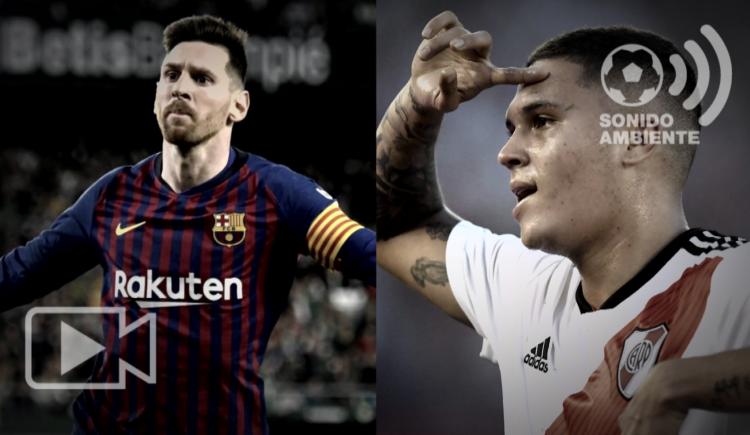 Imagen de Messi y Juanfer nominados al Puskas