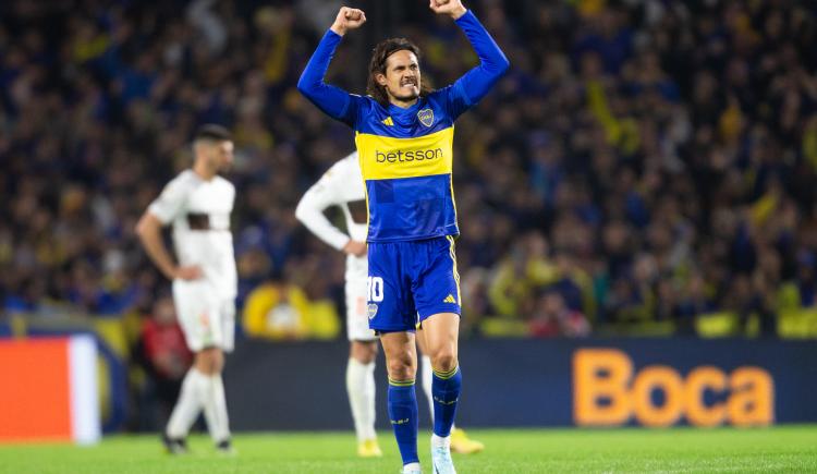 Imagen de Edinson Cavani tuvo su bautismo goleador en Boca