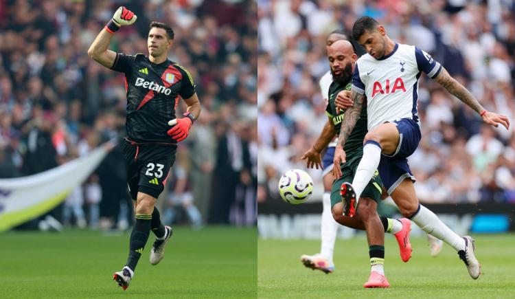 Imagen de Alegría argentina en la Premier League para Dibu Martínez y Cuti Romero