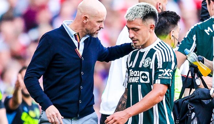 Imagen de Sufre la Selección: Lisandro Martínez, otra vez lesionado