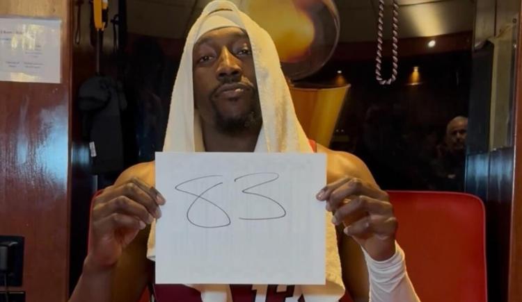 Imagen de Noche histórica en la NBA: Bam Adebayo rompe los límites y firmó la segunda mejor marca de la historia