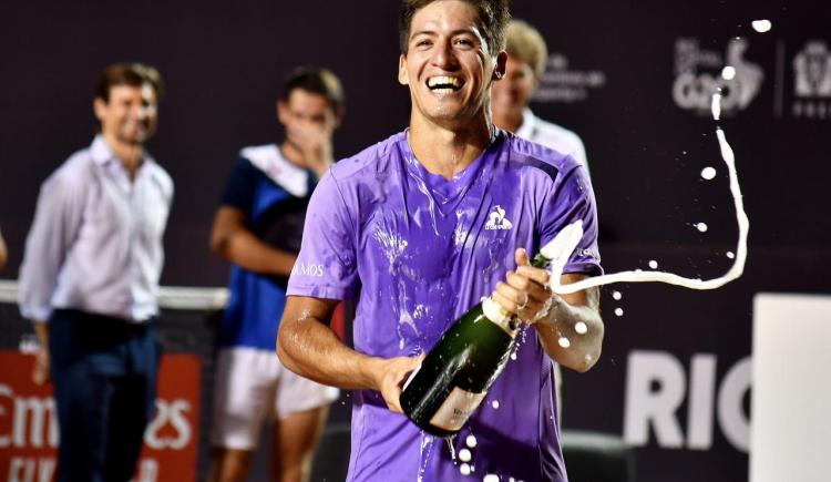 Imagen de Sebastián Baez, campeón del ATP de Río