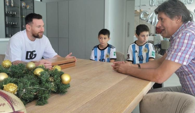 Imagen de Messi fue declarado ciudadano ilustre de Funes