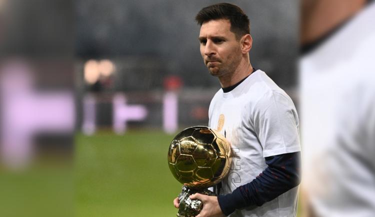 Imagen de LA ALEGRÍA DE MESSI POR SU 7° BALÓN DE ORO