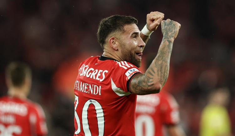Imagen de Sonríe Mourinho: Otamendi se sumó al festival de Benfica