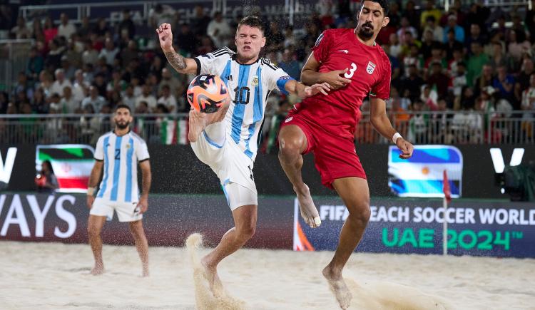 Imagen de Argentina volvió a perder en el Mundial de Fútbol Playa