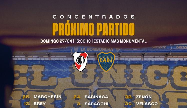 Imagen de Las sorpresas de Gago entre los convocados de Boca para el Superclásico frente a River