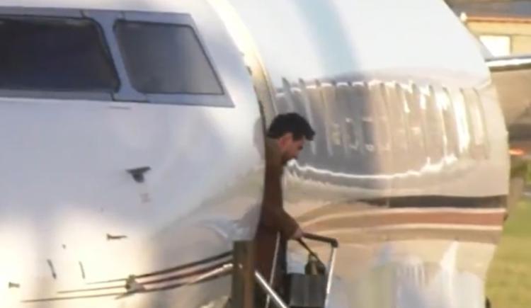 Imagen de Messi llegó a Argentina para su partido despedida de la Selección