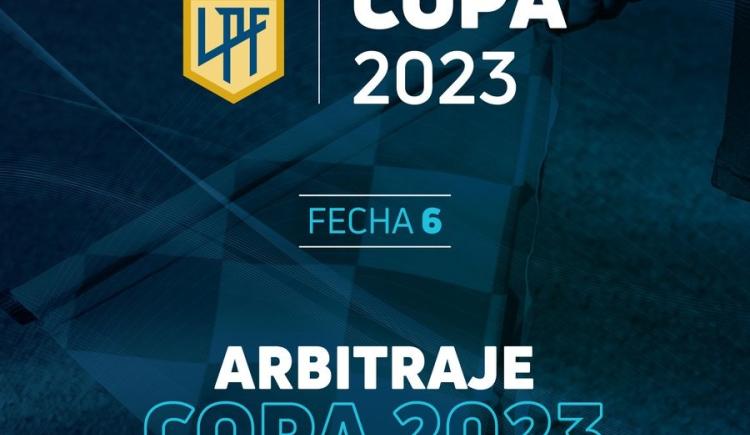 Imagen de Árbitros para la Fecha 6 de la Copa de La Liga