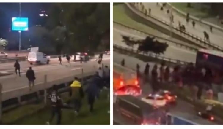Imagen de Terror en la General Paz: corridas y piedrazos entre hinchas de River y de Platense