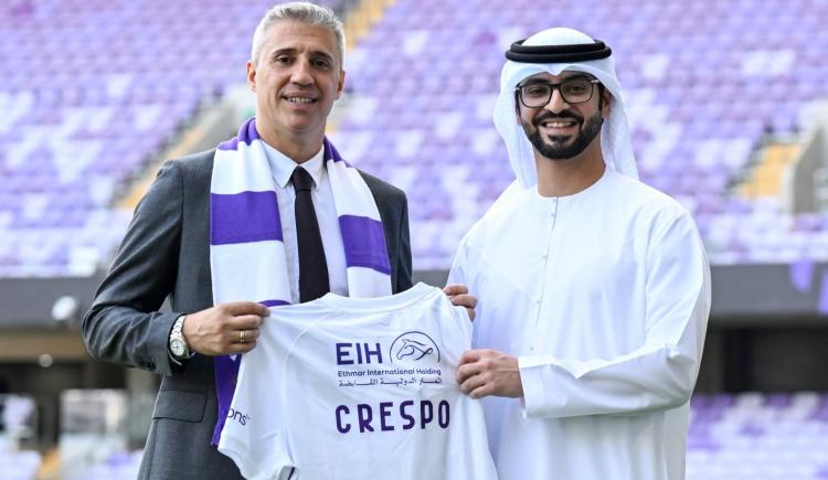 Imagen de Hernán Crespo, presentado oficialmente en Al Ain