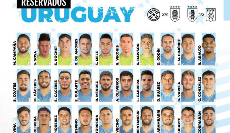 Imagen de SELECCIÓN URUGUAYA: SEBASTIÁN SOSA EN LA LISTA DE LOS CONVOCADOS