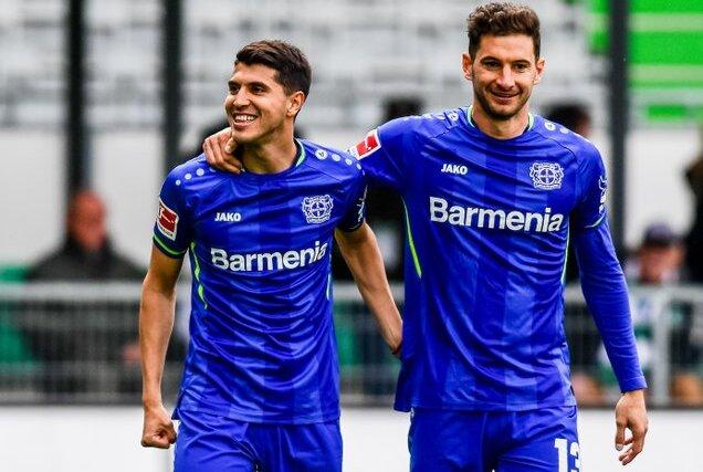 Imagen de Exequiel Palacios convirtió un golazo en la goleada del Bayer Leverkusen