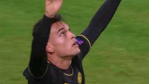 Imagen de El doblete de Lautaro Martínez en la Champions