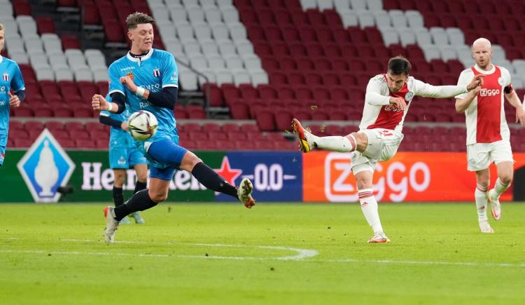 Imagen de TAGLIAFICO MARCÓ EN LA GOLEADA APABULLANTE DEL AJAX