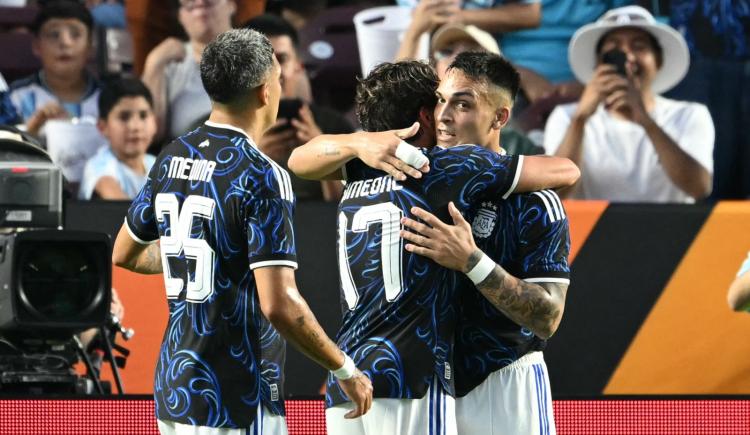 Imagen de Cuántas veces Lautaro Martínez anotó el 1-0 en la Selección