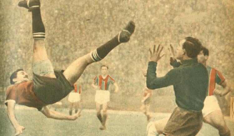 Imagen de 1948. Independiente en una tarde de las suyas. Por Borocotó