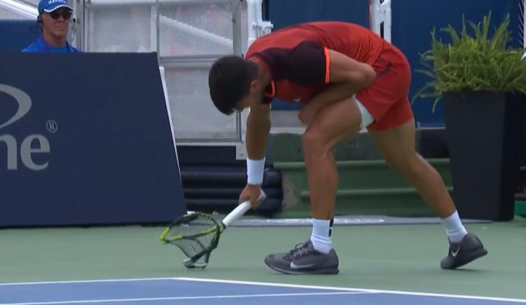 Imagen de Enloqueció: la furia de Carlos Alcaraz al ser eliminado en Cincinnati
