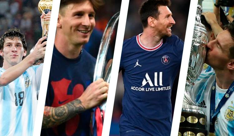 Imagen de Todos los títulos de la carrera de Lionel Messi
