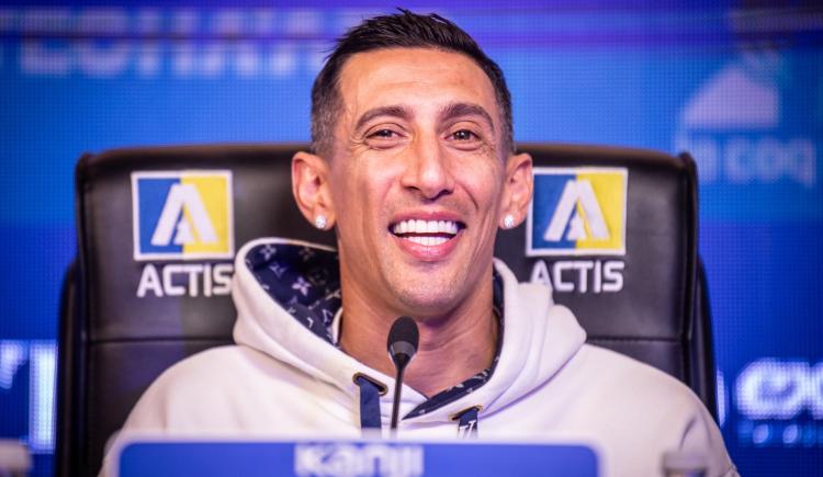 Imagen de Di María en su presentación: "Quiero ser campeón con Central"