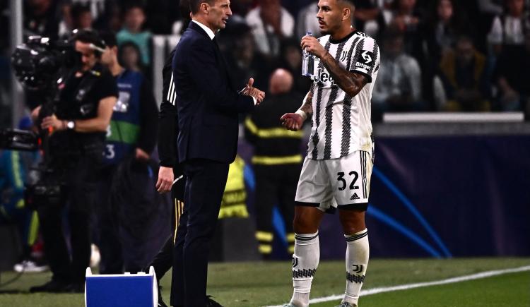 Imagen de Máxima tensión: Paredes discutió con Allegri y su futuro en Juventus es una incógnita