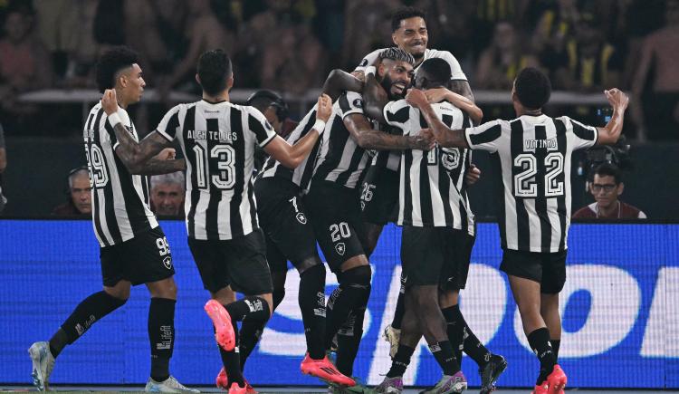 Imagen de El impactante registró de Botafogo cuando ganó el partido de ida