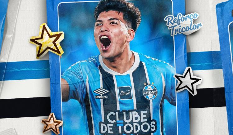 Imagen de Huracán oficializó la millonaria transferencia de Leonel Pérez al Gremio de Porto Alegre
