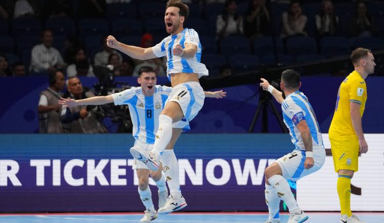 Imagen de Argentina y un debut arrollador en el Mundial de Futsal