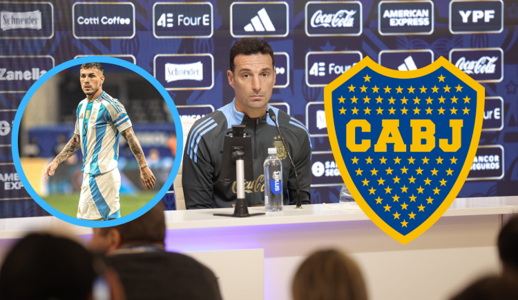 Imagen de Scaloni opinó del eventual regreso de Paredes a Boca