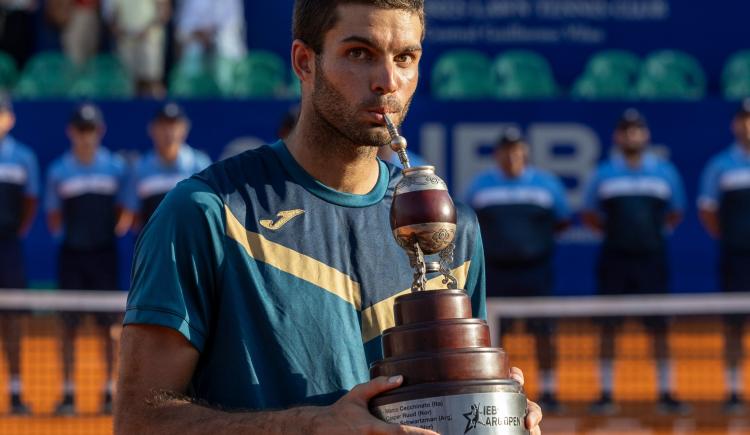 Imagen de Facundo Díaz Acosta, campeón del Argentina Open