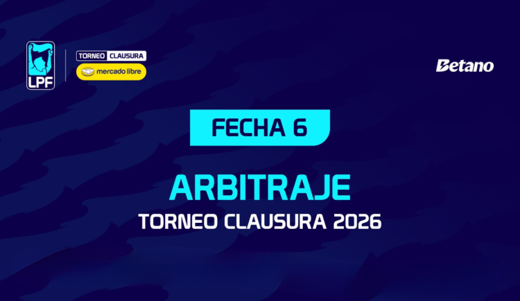 Imagen de Árbitros definidos para los partidos de la fecha 6 del Torneo Clausura