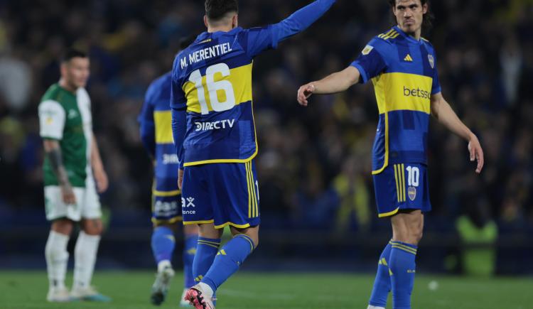 Imagen de El pacto goleador: Cuando Cavani y Merentiel celebran, Boca sonríe