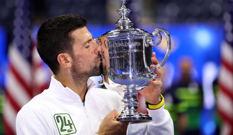 Imagen de Novak Djokovic se consagró en el US Open y alcanzó el máximo récord de Grand Slams