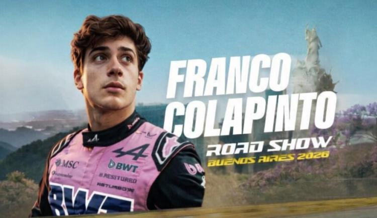 Imagen de OFICIAL: Franco Colapinto traerá la Fórmula 1 a las calles de Buenos Aires en una exhibición histórica