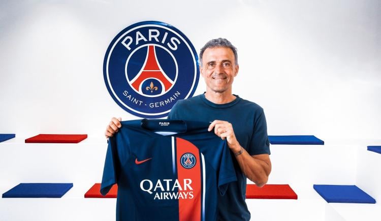 Imagen de Luis Enrique fue presentado en PSG