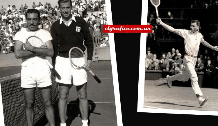 Imagen de 1950. Jugando con la raqueta