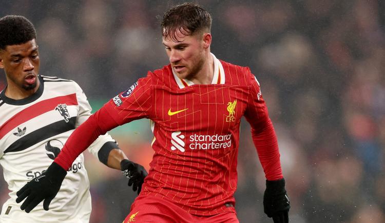 Imagen de La bronca de Alexis Mac Allister tras el empate de Liverpool