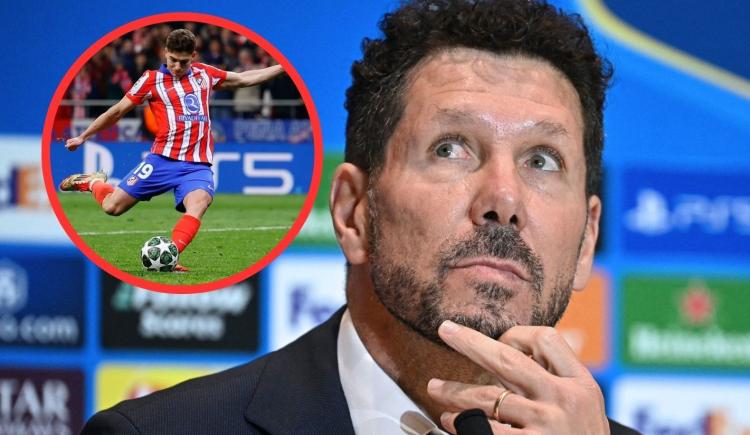 Imagen de Con el cuchillo entre los dientes: Simeone habló tras el cambio reglamentario por el penal de Julián Álvarez