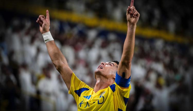 Imagen de Cristiano Ronaldo y un gol con dedicatoria especial