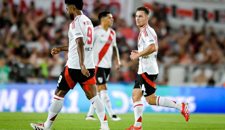 Imagen de Lo ganó River: los golazos de Galoppo y Borja para marcar la ventaja ante México